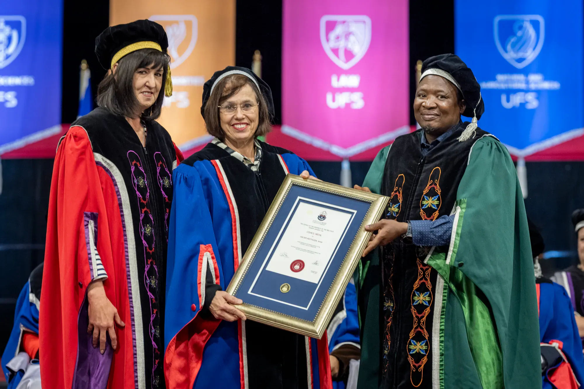 Anmari receives the Council Medal.